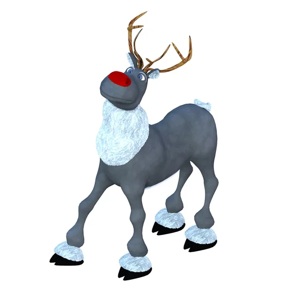 3D illustration of reindeer　 — Stok Foto